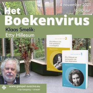 Presentatie Cahiers Etty Hillesum Deel 2 op 4 november 2021